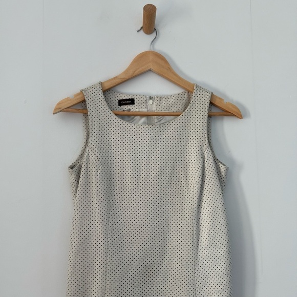 Vintage Danier white leather perforated sleeveless sheath dress - Small - Picture 2 of 8